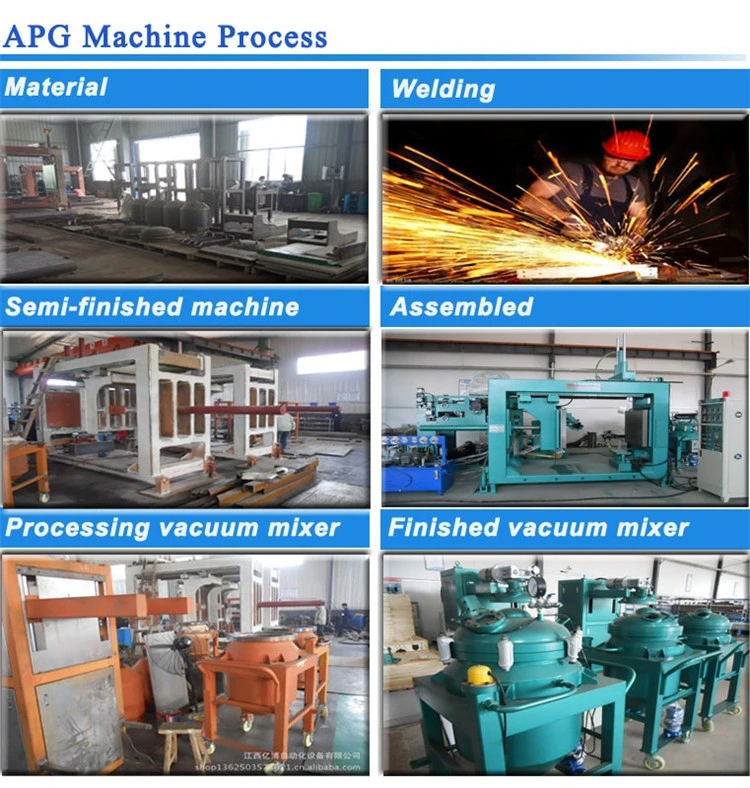 APG işlemi ile epoxy reçine kullanılır karıştırıcı sistemi ve yalıtım kalıpları ile APG makine 6